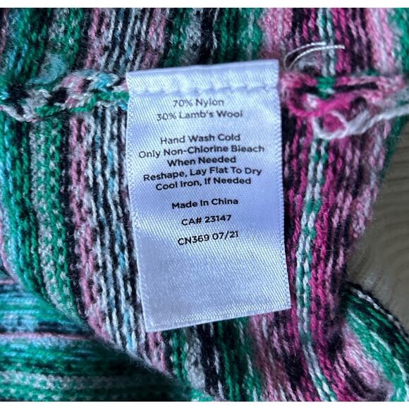 Talbots Women’s Size Large Lambs Wool Blend Fair Aisle Sweater - Picture 7 of 7